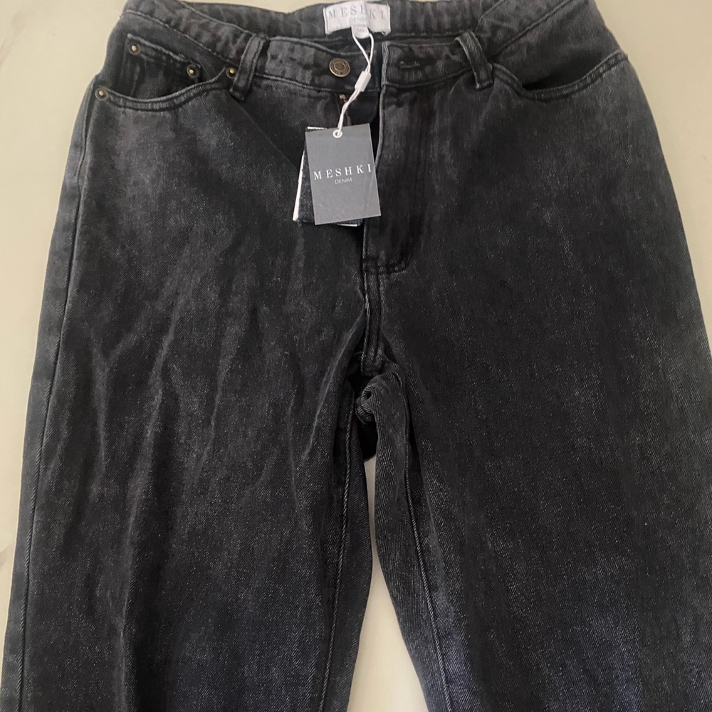 Meshki black jeans